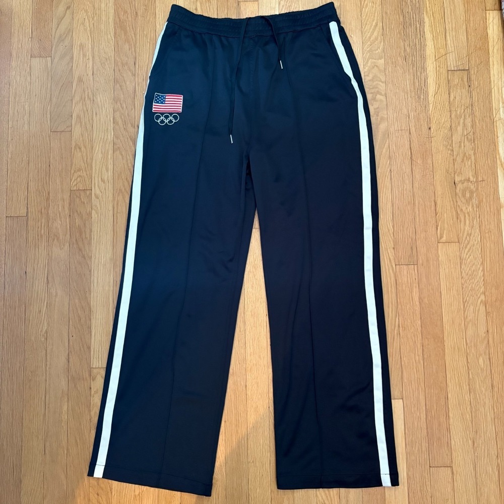 Mitchell & Ness Team USA Olympic Track Pants 2XL Black